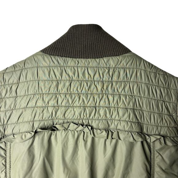 Anthropologie Sanctuary Quilted Puffer Vest Olive Green Lightweight Medium - Picture 8 of 12